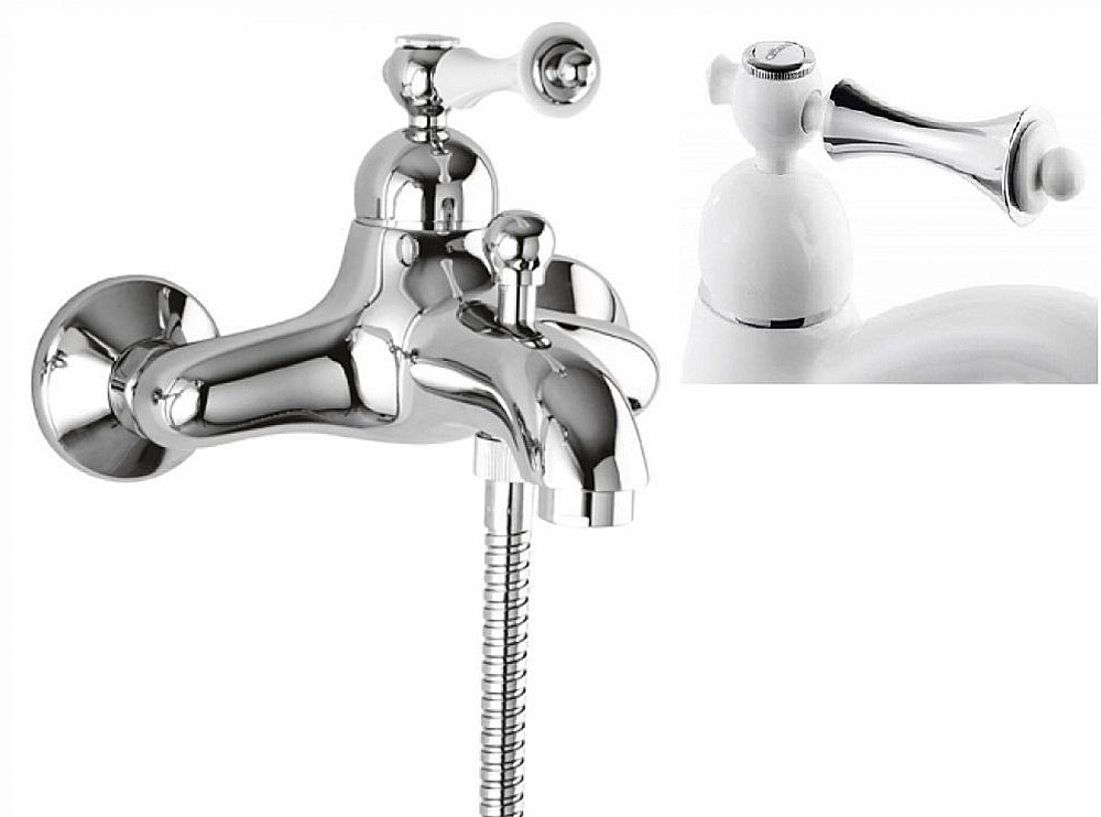 Смеситель для ванны и душа Cezares MARGOT-VM-BLC хром купить в интернет-магазине сантехники Sanbest