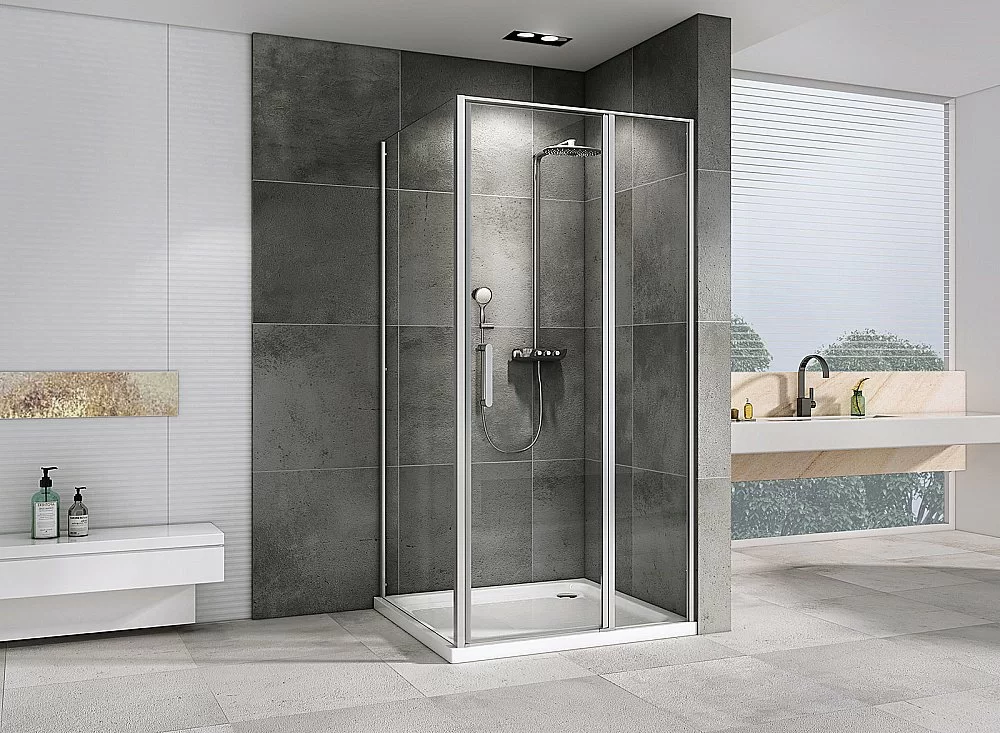 Душевой уголок ABBER Sonnenstrand AG04140S-S90 стекло прозрачное/профиль хром купить в интернет-магазине Sanbest
