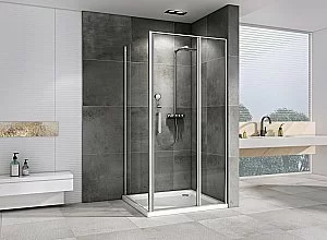 Душевой уголок ABBER Sonnenstrand AG04140S-S90 стекло прозрачное/профиль хром купить в интернет-магазине Sanbest
