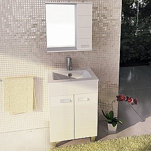 Тумба с раковиной Comforty Модена М 00-00001642 60 белая матовая для ванной в интернет-магазине Sanbest