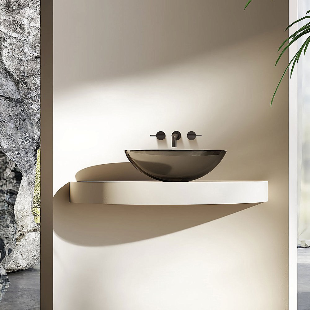 Раковина накладная Vincea 50 VBS-6T11B черная купить в интернет-магазине Sanbest