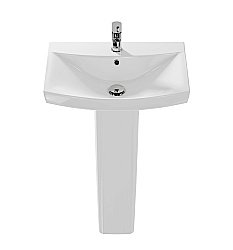 Раковина на пьедестале Cersanit CARINA 60 белая купить в интернет-магазине Sanbest