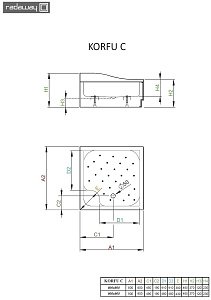 Душевой поддон Radaway Korfu C 80х80 купить в интернет-магазине Sanbest