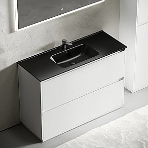 Тумба с раковиной Sancos Libra Floor 120 LB120F-1W белая для ванной в интернет-магазине Sanbest