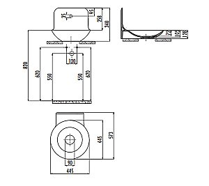 Раковина Creavit Foglia 44,5 FG045-0000 белая купить в интернет-магазине Sanbest