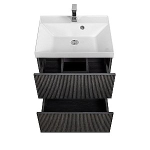 Тумба с раковиной Art&Max AM-Verona-Push-700-2C-SO-KD/AM-LAV-700-MR-FА Kadena Dark для ванной в интернет-магазине Sanbest