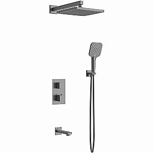 Душевая система Vincea Next VSFW-1N3TGM вороненая сталь купить в интернет-магазине сантехники Sanbest