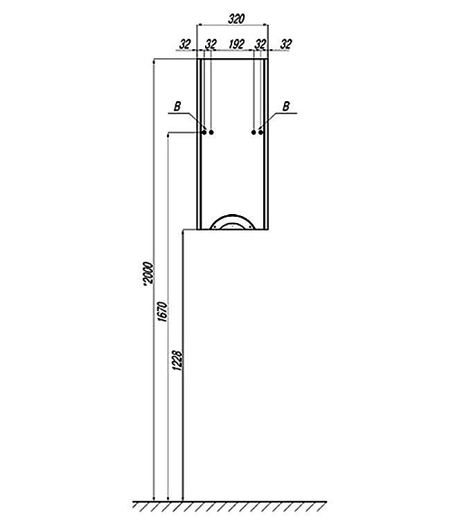 Шкафчик Акватон Сильва 32 Дуб Полярный для ванной в интернет-магазине сантехники Sanbest