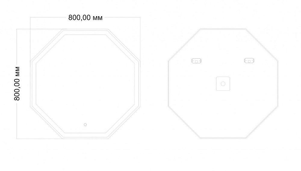 Зеркало Art&Max ARGO AM-Arg-800-800-DS-F в ванную от интернет-магазине сантехники Sanbest