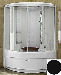 Душевой бокс Радомир Даниэла К2 140х140 1-04-6-0-5-0750 стекло прозрачное/профиль черный купить в интернет-магазине Sanbest