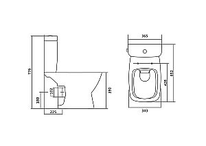 Унитаз-компакт Santek Нео 1WH302418 безободковый, с бачком, с крышкой микролифт купить в интернет-магазине Sanbest