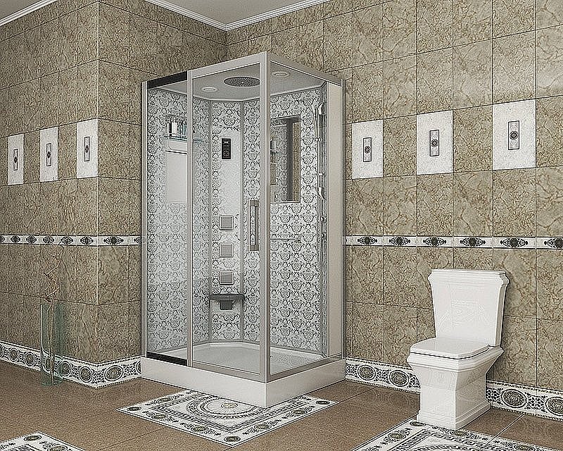 Душевая кабина Niagara Luxe 7711W 90х120 серебро купить в интернет-магазине Sanbest