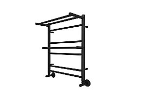 Полотенцесушитель водяной Aquatek Альфа AQ RRP0760BL П7 50х60 черный муар купить в интернет-магазине сантехники Sanbest