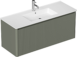 Тумба с раковиной и столешницей Allen Brau Gravity 120 1.370019.CGM олива матовая для ванной в интернет-магазине Sanbest
