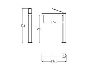 Смеситель для раковины Creavit Ritmo RT6500GR оружейная сталь купить в интернет-магазине сантехники Sanbest