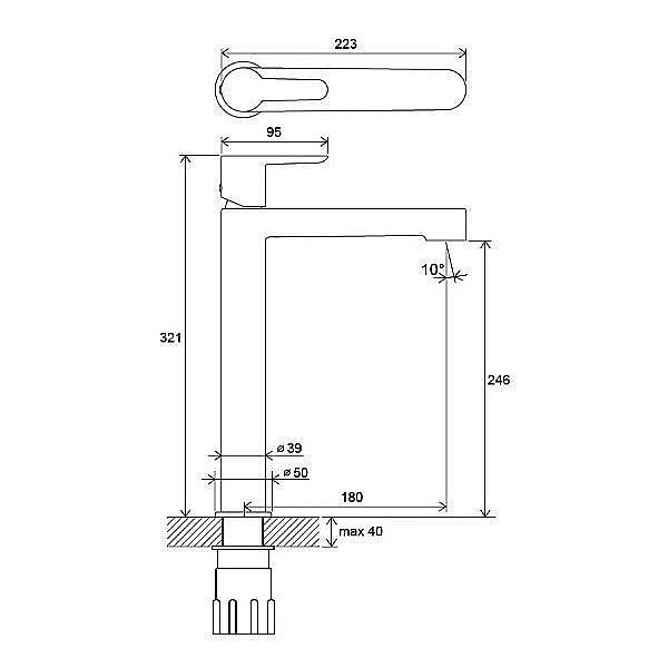 Смеситель для раковины Ravak Puri X070114 купить в интернет-магазине сантехники Sanbest