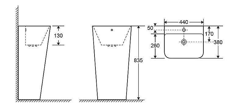 Напольная раковина Cerutti SPA Sandra CT7828 купить в интернет-магазине Sanbest