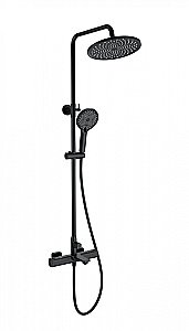 Душевая система с термостатом WONZON & WOGHAND SOLID, Черный матовый (WW-C3011-A-MB) купить в интернет-магазине сантехники Sanbest