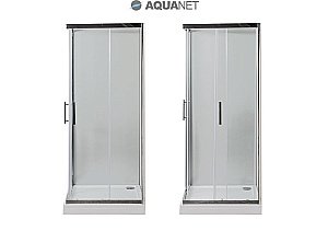 Душевой уголок Aquanet Delta Cube NPE1142 100x100 стекло прозрачное/профиль хром купить в интернет-магазине Sanbest