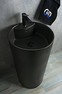 Раковина напольная Gid Autonomo 45 Nb135bg 81109 черная графит купить в интернет-магазине Sanbest