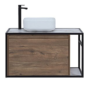 Тумба с раковиной Aquanet Nova Lite Loft 90 L/R дуб рустикальный для ванной в интернет-магазине Sanbest