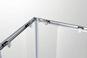 Душевой уголок Cezares Molveno 90х90 Molveno-A-2-90-C-Cr-IV стекло прозрачное/профиль хром купить в интернет-магазине Sanbest