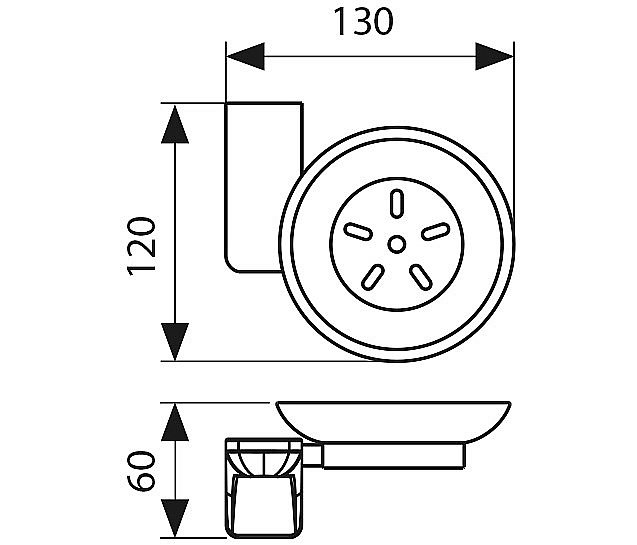 Мыльница Kaiser KH-4503 бронза купить в интернет-магазине сантехники Sanbest