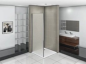 Боковая стенка Good Door Infinity SP-70-G-CH стекло матовое/профиль хром купить в интернет-магазине сантехники Sanbest