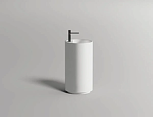 Раковина напольная Salini ARMONIA TOP 01 130114G 45 из искусственного камня S-Sense, белая глянцевая купить в интернет-магазине Sanbest