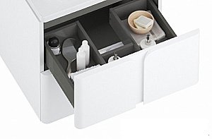 Тумба с раковиной и столешницей Ravak Balance 60 белая для ванной в интернет-магазине Sanbest