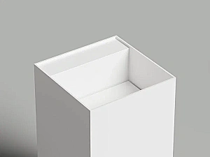 Раковина Salini ARMONIA SQUARE TOP 01 S-Sense 130511TG 45 без отверстия под смеситель, белая купить в интернет-магазине Sanbest
