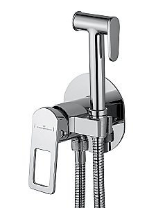 Смеситель с гигиеническим душем встраиваемый WONZON & WOGHAND FRAME, Хром (WW-88829010-CR) купить в интернет-магазине сантехники Sanbest