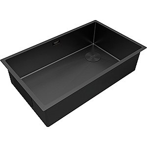 Кухонная мойка Paulmark Next-Skew 74 PM887444-MBN черная матовая купить в интернет-магазине сантехники Sanbest