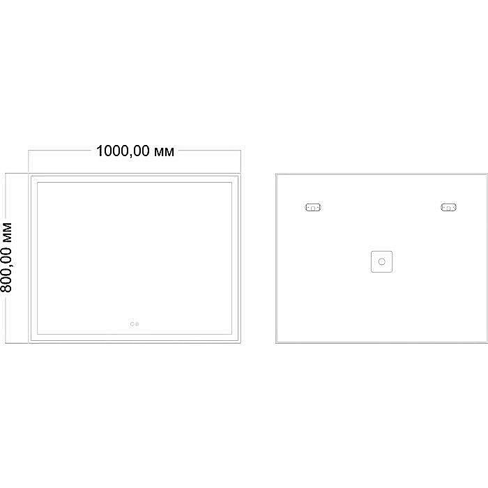 Зеркало Mixline Минио 547050 100 в ванную от интернет-магазине сантехники Sanbest