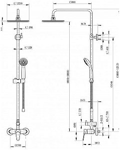 Душевая система Bravat ECO F9111147C-A-RUS купить в интернет-магазине сантехники Sanbest