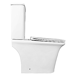 Унитаз напольный Azario Avero AZ-3121 белый, безободковый, с бачком, с крышкой микролифт купить в интернет-магазине Sanbest