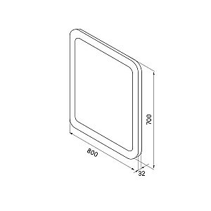 Зеркало Iddis Edifice ЗЛП107 80 в ванную от интернет-магазине сантехники Sanbest