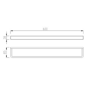 Полотенцедержатель Abber WESTEN AA1755B 60 черный матовый купить в интернет-магазине сантехники Sanbest