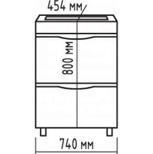 Тумба с раковиной напольная Misty Венера 80 белая для ванной в интернет-магазине Sanbest