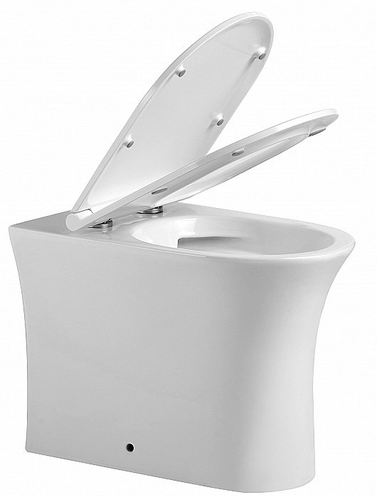 Унитаз Agger AT01200 безободковый, с крышкой микролифт купить в интернет-магазине Sanbest