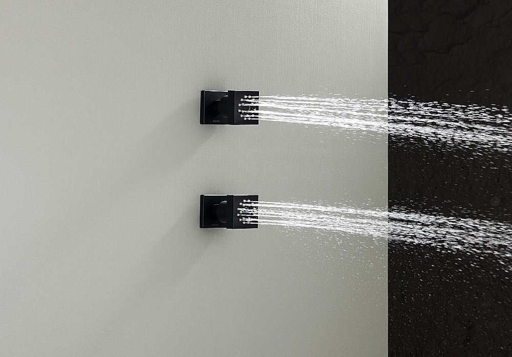 Форсунка для душа Aquatek AQ2098MB 50х50 черная матовая купить в интернет-магазине сантехники Sanbest