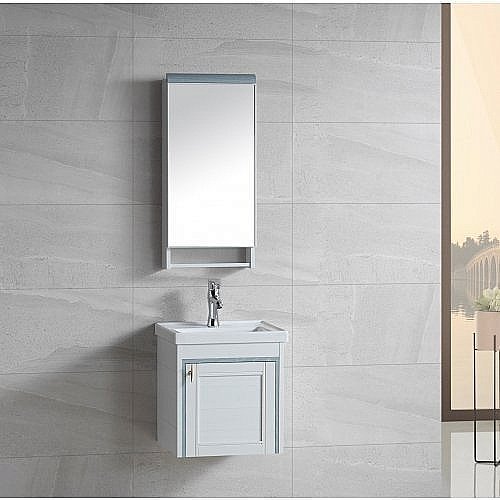 Тумба с раковиной RIVER SOFIA 405 BU  голубая для ванной в интернет-магазине Sanbest