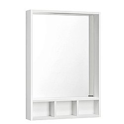 Зеркальный шкаф Акватон Йорк 60 белый/выбеленное дерево купить в интернет-магазине сантехники Sanbest