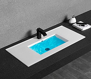 Раковина Ceramalux N 101,5 YJ-803-100 белая купить в интернет-магазине Sanbest