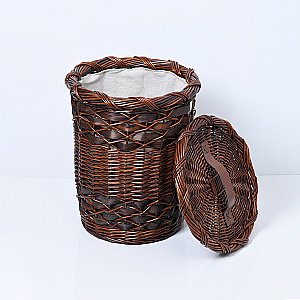 Корзина для белья WasserKRAFT Bever 240 WB-240-L темно-коричневый купить в интернет-магазине сантехники Sanbest