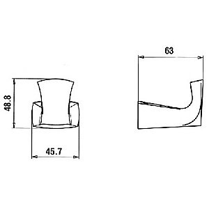 Крючок PAINI Lady 89CR011 хром купить в интернет-магазине сантехники Sanbest