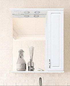 Зеркало со шкафом Style Line Олеандр-2 65/СЛС-00000050 белый в ванную от интернет-магазине сантехники Sanbest