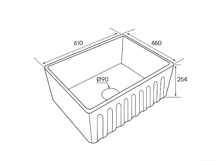 Кухонная мойка Paulmark GLAMP 61 DUO PM086146-WH белая купить в интернет-магазине сантехники Sanbest