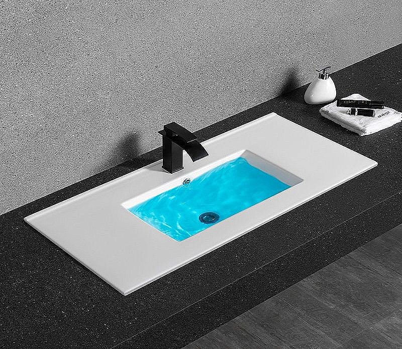 Раковина Ceramalux N 101,5 YJ-803-100 белая купить в интернет-магазине Sanbest