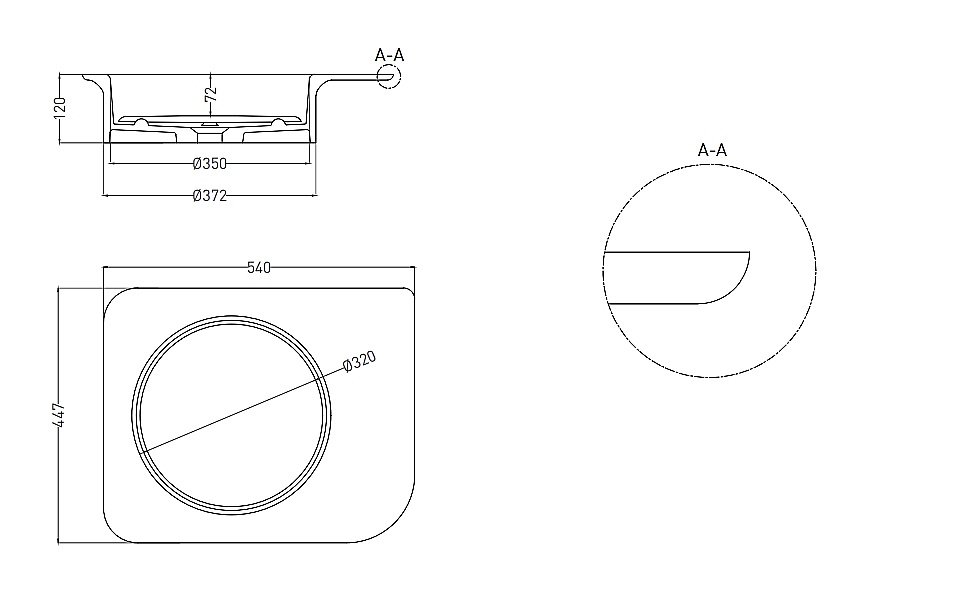 Раковина накладная Salini NINFEA 02 110521M 54 матовая из искусственного камня S-Stone, белая матовая купить в интернет-магазине Sanbest